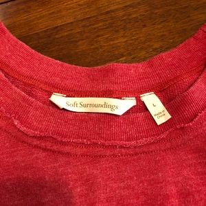 Oversized Red Soft Surroundings shirt
